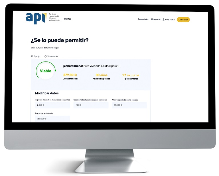 API Cataluña y Trioteca presentan una plataforma digital para facilitar a los inmobiliarios la venta de una vivienda