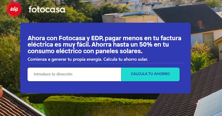 Fotocasa y EDP lanzan una web para calcular el ahorro potencial en el consumo eléctrico con paneles solares